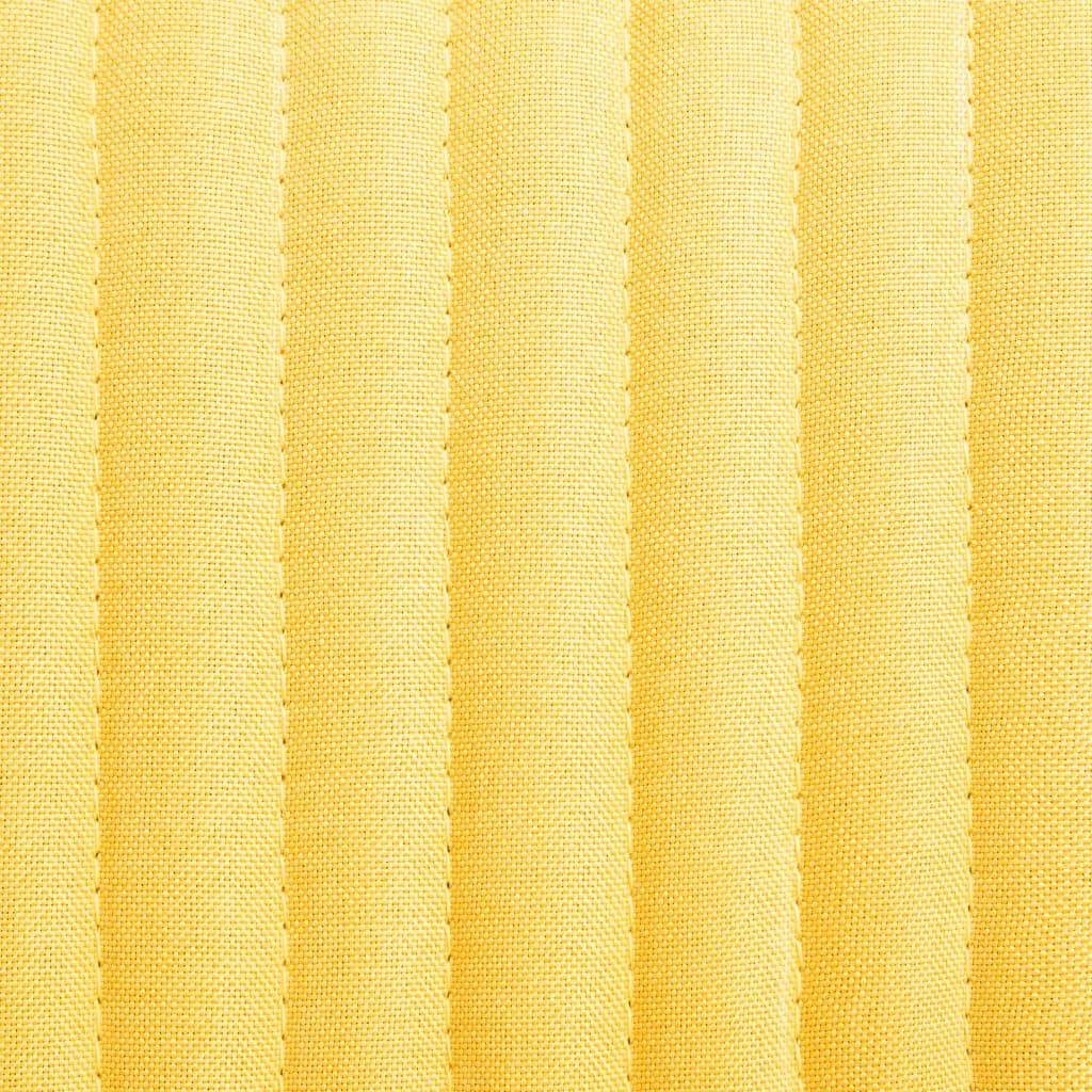 vidaXL Dining Chairs 2 pcs Yellow Fabric