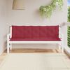 vidaXL Garden Bench Cushions 2pcs Wine Red 180x50x7cm Oxford Fabric