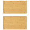 vidaXL Cooker Covers 2 pcs 50x28x1.5 cm Bamboo