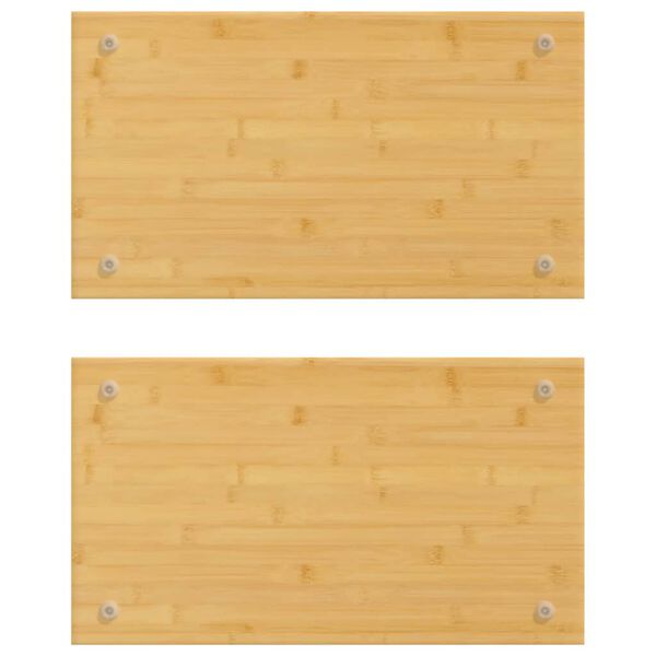vidaXL Cooker Covers 2 pcs 50x28x1.5 cm Bamboo