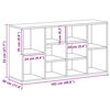 vidaXL Shoe Bench Black 103x30x55 cm Engineered Wood