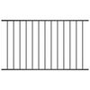 vidaXL Fence Panel Powder-coated Steel 1.63x1.25 m Black