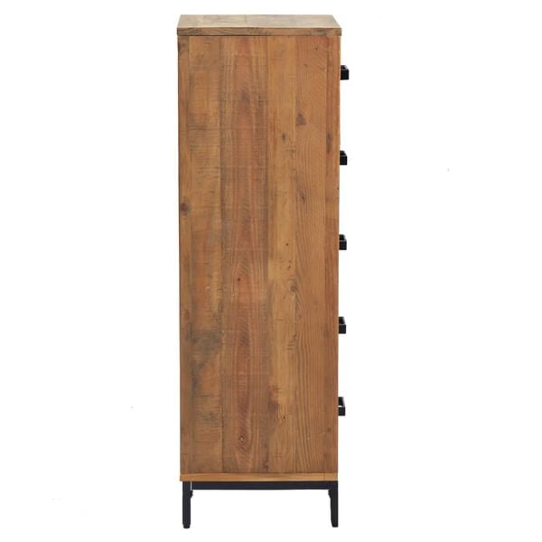 vidaXL Chest of Drawers 42x35x110 cm Solid Pinewood