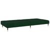 vidaXL 2-Seater Sofa Bed Dark Green Velvet