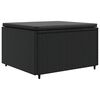 vidaXL 6 Piece Garden Lounge Set with Cushions Black Poly Rattan