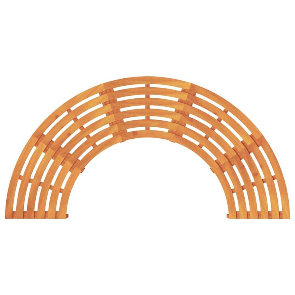 vidaXL Tree Bench Brown 160 x 160 x 45cm Solid Eucalyptus wood