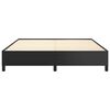 vidaXL Bed Frame without Mattress Black 193x203 cm King Faux Leather