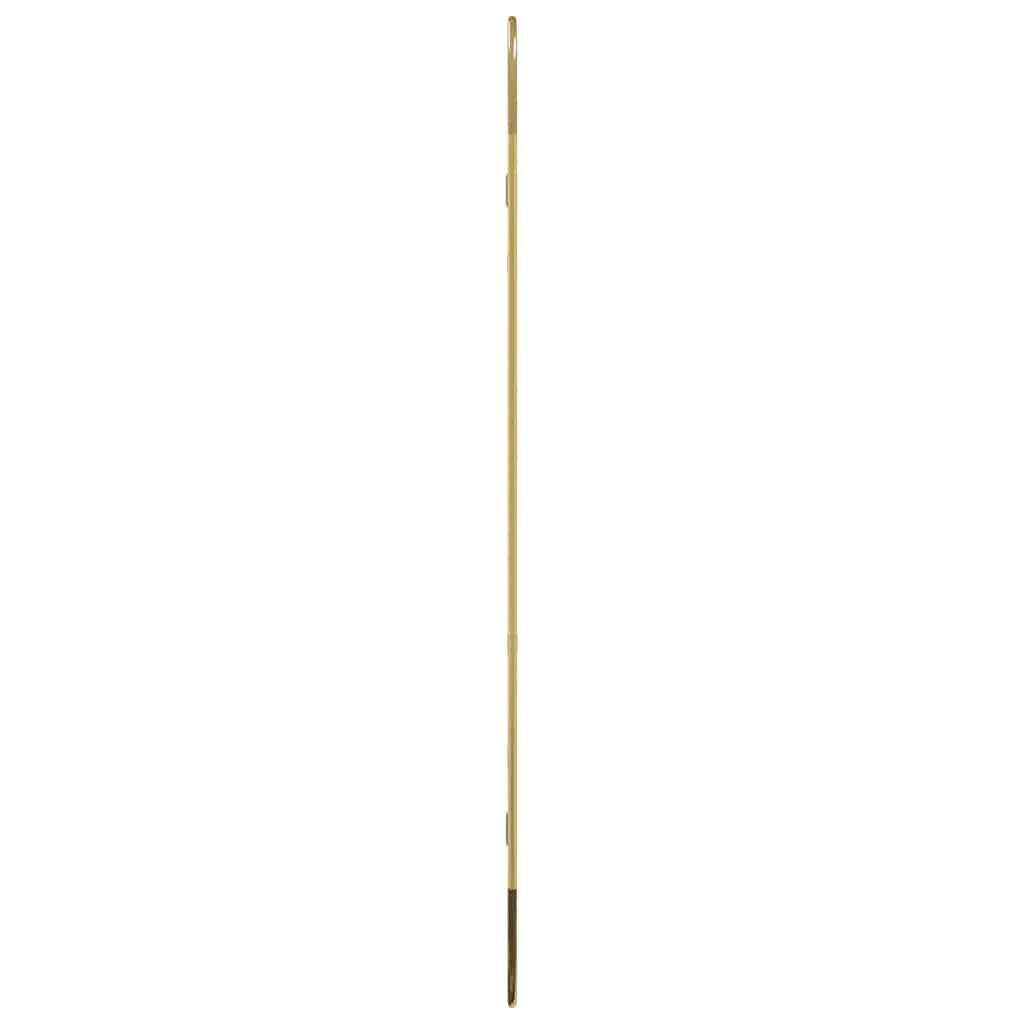 vidaXL Wall Mirror Gold 90x40 cm Oval