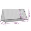 vidaXL Rabbit Hutch Silver 200x105x91 cm Galvanised Steel