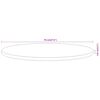 vidaXL Table Top Ø70x3.8 cm Round Solid Wood Acacia