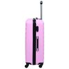 vidaXL Hardcase Trolley Pink ABS