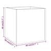 vidaXL Planter Box Concrete Grey 40x40x40 cm Engineered Wood