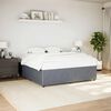 vidaXL Bed Frame without Mattress Dark Grey King Velvet