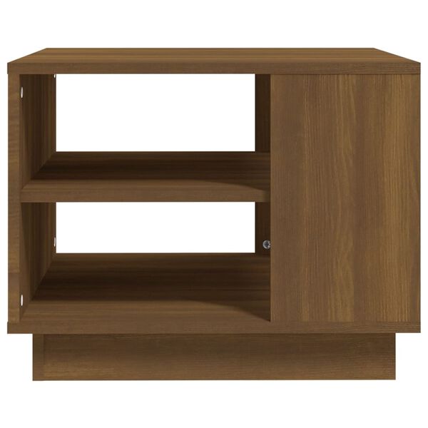 vidaXL Coffee Table Brown Oak 55x55x43 cm Engineered Wood