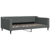 vidaXL Daybed with Trundle without Mattress Dark Grey 100x190 cm