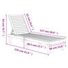 vidaXL Sun Lounger Light Brown 155x58x83 cm Polypropylene