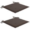 vidaXL Folding Garden Chairs 2 pcs with Cushions Bamboo