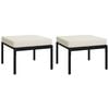 vidaXL 7 Piece Garden Lounge Set with Sand Cushions Steel