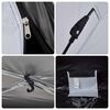 vidaXL Camping Tent 2-Person White Blackout Fabric Quick Release