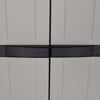 vidaXL Outdoor Storage Cabinet Grey and Black 65x37x165 cm PP