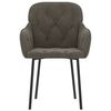 vidaXL Dining Chairs 2 pcs Dark Grey Velvet