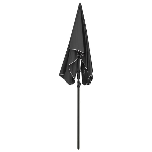 vidaXL Garden Parasol with Pole 200x130 cm Anthracite