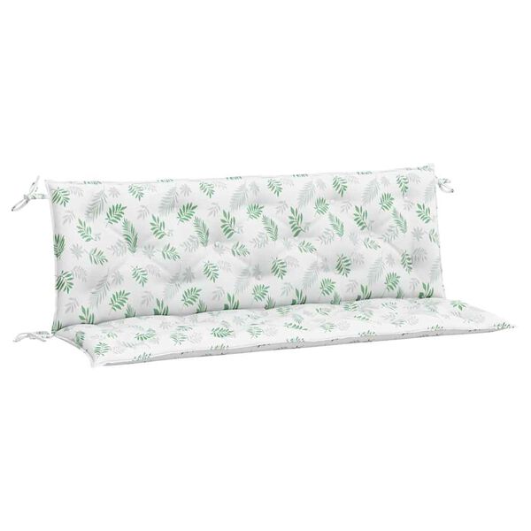 vidaXL Garden Bench Cushions 2 pcs Leaf Pattern 150x50x7 cm Fabric