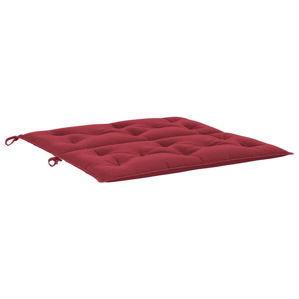 vidaXL Garden Bench Cushion Wine Red 100x(50+50)x7cm Oxford Fabric