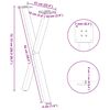 vidaXL Dining Table Legs X-Shaped 2 pcs Black 57x(72-73) cm Steel