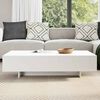 vidaXL Coffee Table High Gloss White