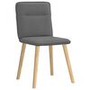 vidaXL Dining Chairs 4 pcs Dark Grey Fabric