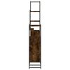 vidaXL 4 Piece Bathroom Cabinet Set Smoked Oak Engineered Wood