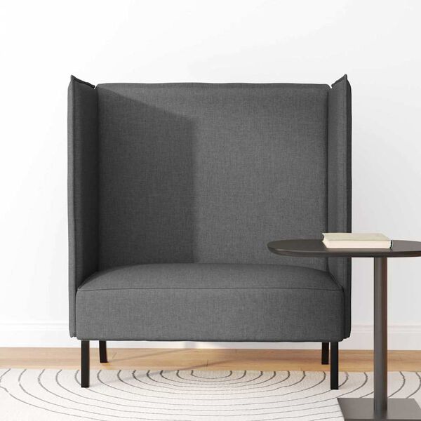 vidaXL Highback Sofa Dark grey 109 x 56 x 121 cm Fabric
