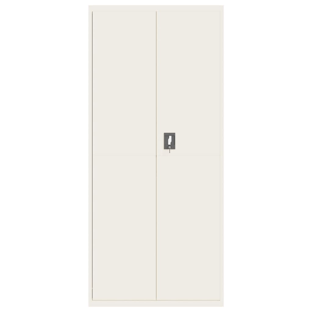 vidaXL File Cabinet White 90x40x200 cm Steel