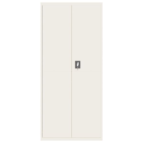 vidaXL File Cabinet White 90x40x200 cm Steel
