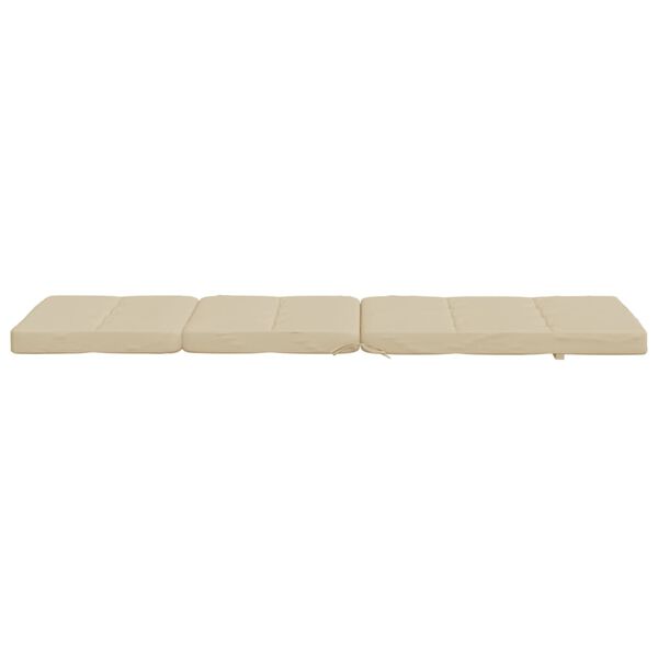 vidaXL Deck Chair Cushions 2 pcs Beige Oxford Fabric