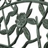 vidaXL Garden Bench 100 cm Cast Aluminium Green