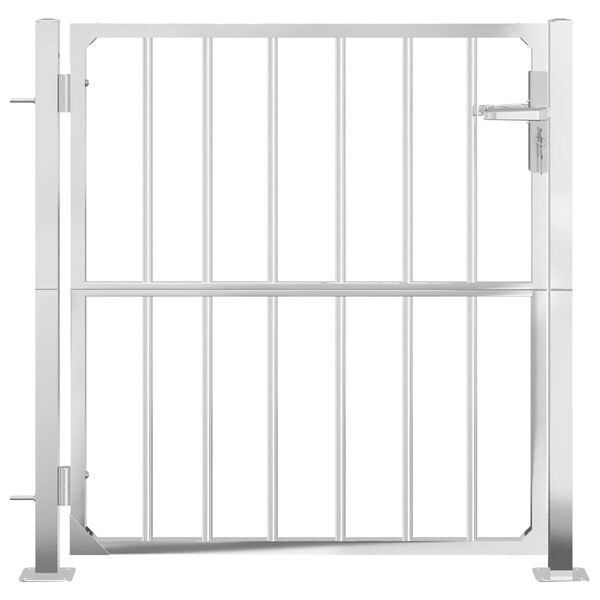 vidaXL Garden Gate 85x95 cm Stainless Steel