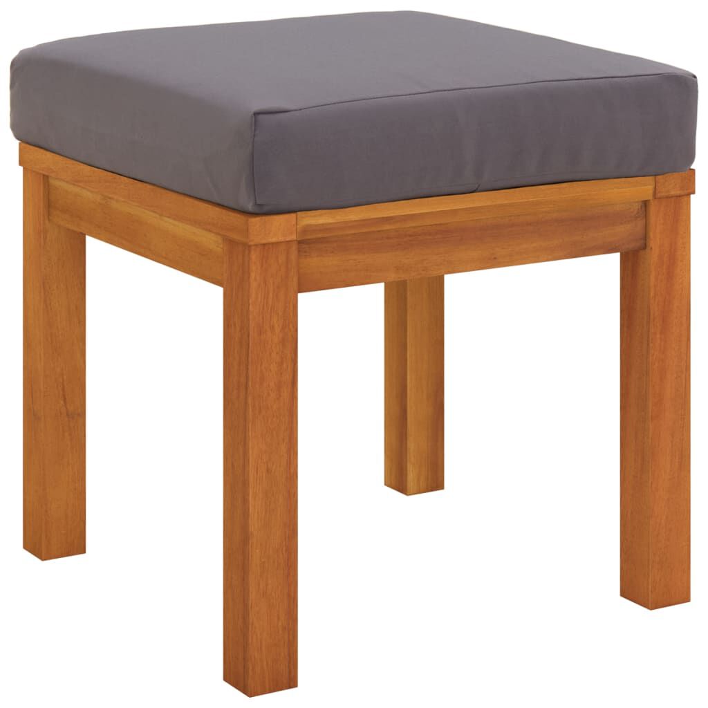 vidaXL 3 Piece Garden Dining Set with Cushions Solid Wood Acacia
