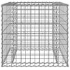 vidaXL Gabion Basket Silver 70x70x65 cm Galvanised Iron