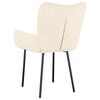 vidaXL Dining Chairs 2 pcs Cream Velvet