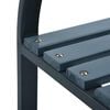 vidaXL Garden Chairs 2 pcs Grey Wood