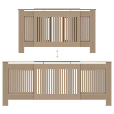 vidaXL MDF Radiator Cover 205 cm