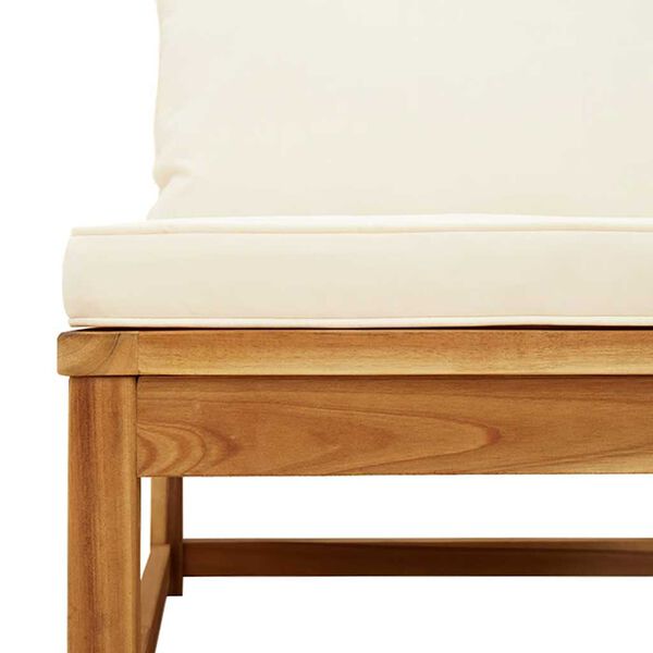 vidaXL Garden Sofa with Cushions Solid Wood Acacia