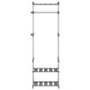 vidaXL 3-Tier Clothes Rack Silver 59x29x192 cm Aluminium