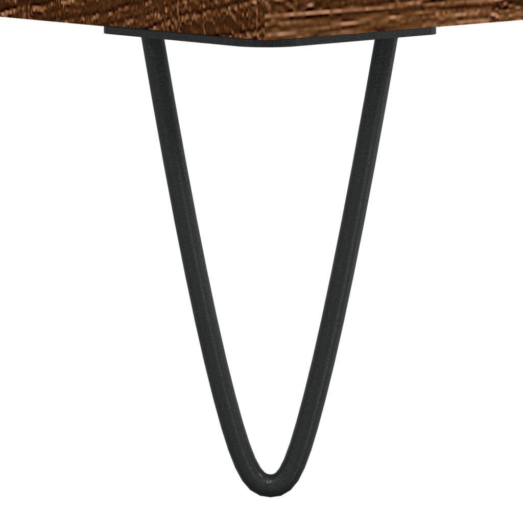 vidaXL Coffee Table Brown Oak 90x49x45 cm Engineered Wood