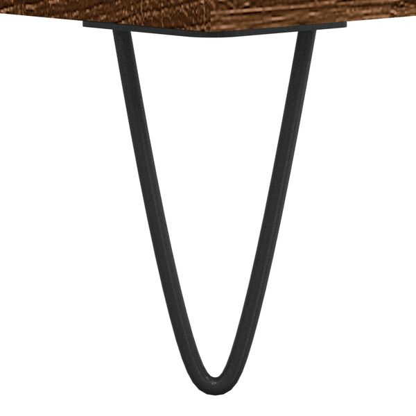 vidaXL Coffee Table Brown Oak 90x49x45 cm Engineered Wood