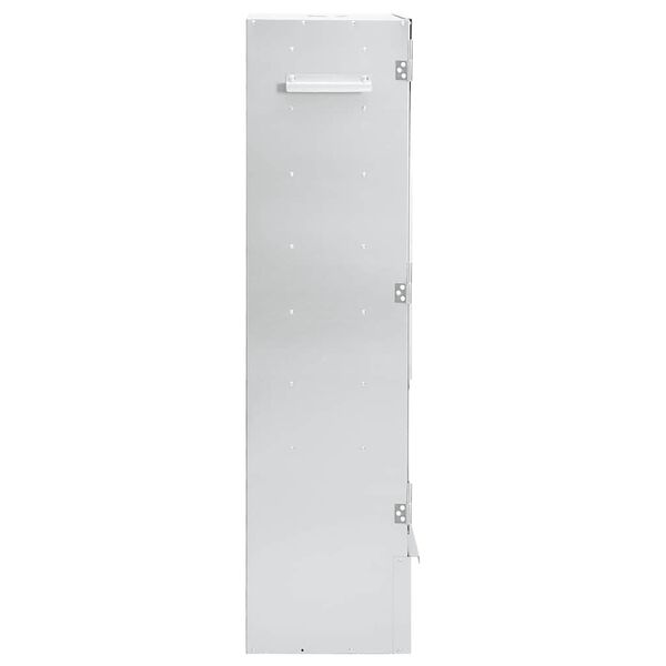 vidaXL BBQ Oven Smoker with Wood Chips 44.5x29x110 cm Galvanised steel