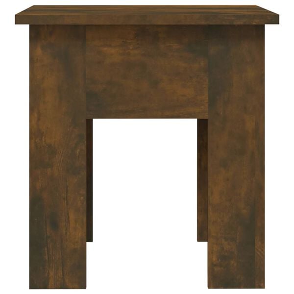 vidaXL Coffee Table Smoked Oak 40x40x42 cm Engineered Wood