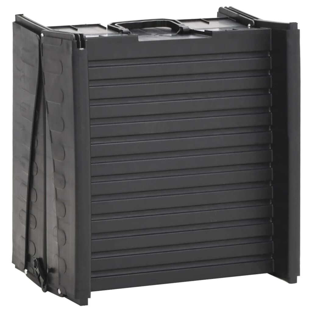 vidaXL Folding Dog Ramp Black 153x40x12.5 cm Plastic